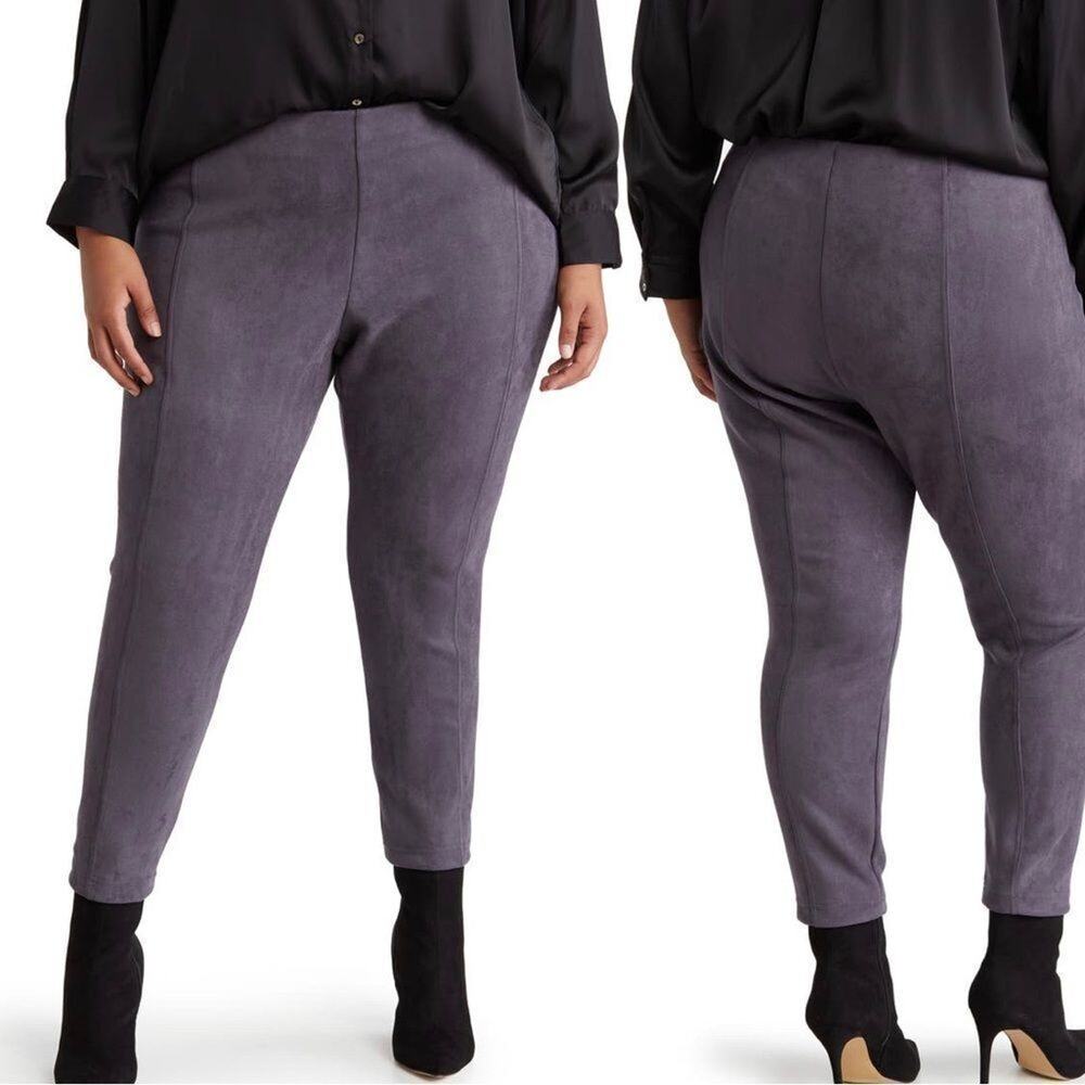 T TAHARI‎ WOMAN FAUX LEATHER PULL ON PANTS NWT SIZE 2X